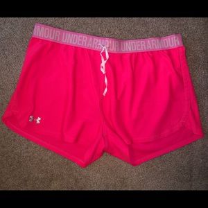 Hot Pink Under Armour Shorts!!